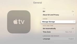 ストレージを管理して Apple TV キャッシュをクリアする