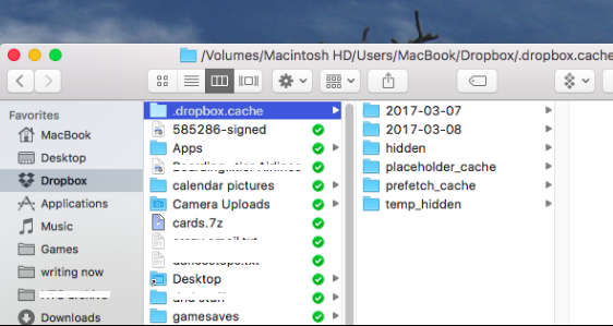 Mac で Dropbox キャッシュをクリアする