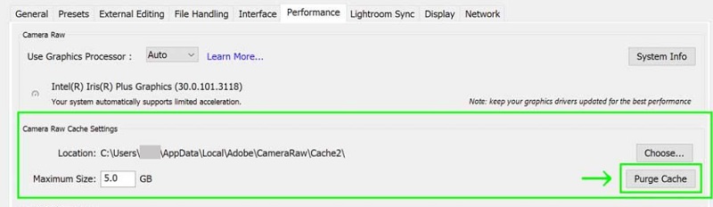 Lightroom キャッシュを手動でクリアする手順