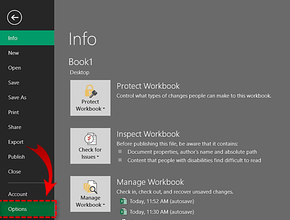 Excel の最近使用したドキュメント リストをクリアする