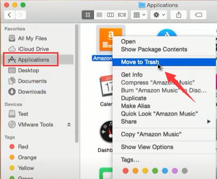 Mac で Amazon Music を手動でアンインストールする