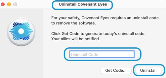 MacでCovenant Eyesを手動でアンインストールする