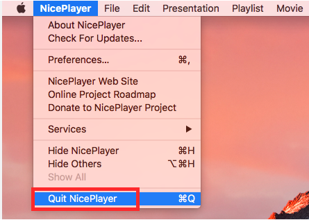 NicePlayer をアンインストールする手順