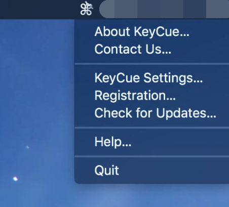 KeyCueを終了してアンインストールします