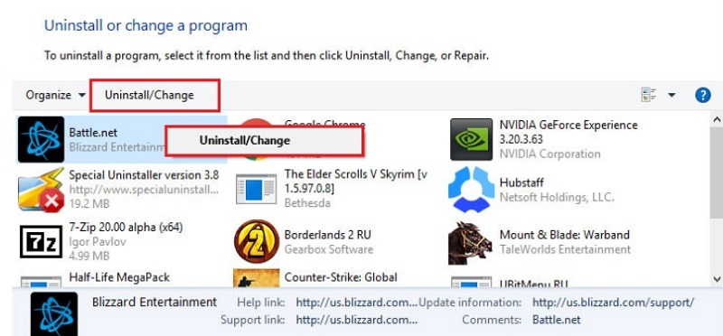 Windows で Blizzard ゲームをアンインストールする手順