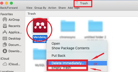 MacでMendeleyを手動でアンインストールする