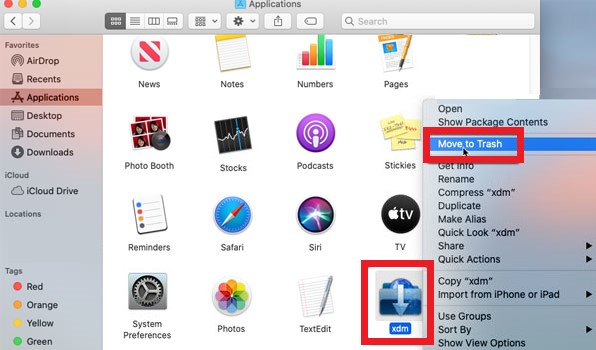 Mac で Xtreme Download Manager を手動でアンインストールする