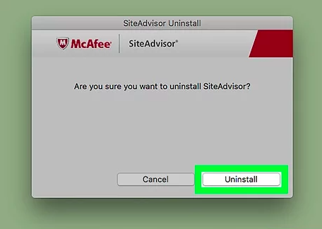 McAfee SiteAdvisor を完全に削除する方法