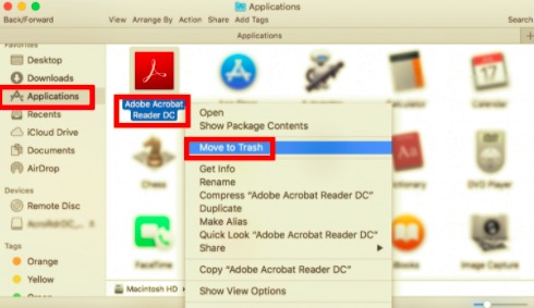 MacからAdobeAcrobat ReaderDCを手動でアンインストールする