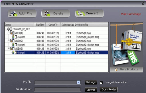 Free MTS Converter