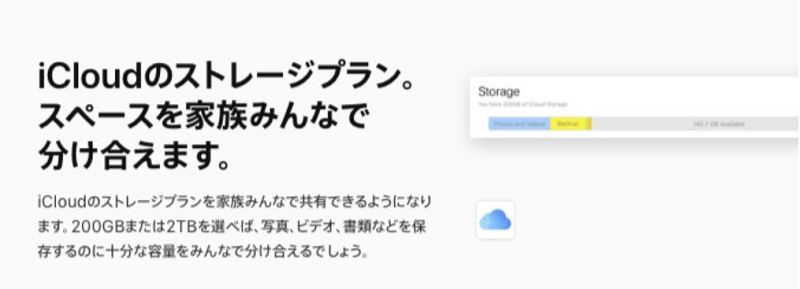 iCloud共有