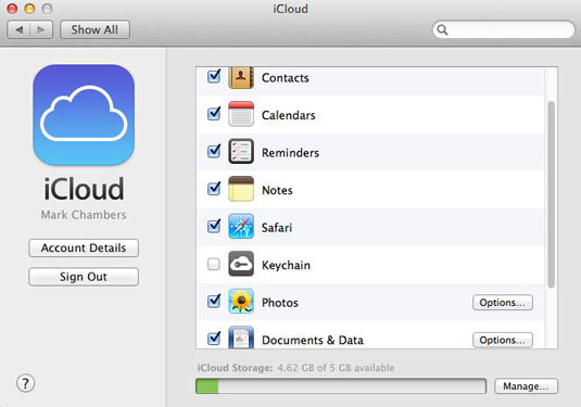 iCloudを使用してiPhoneをMacにワイヤレスで接続する