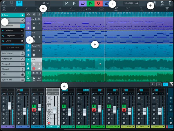 Chromebook 音楽録音ソフトウェア - Cubasis 3