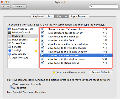 キーボード設定でMacのスクリーンショットが機能しない問題を修正