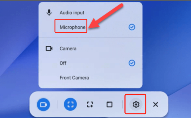 Chromebook で音声付き画面録画