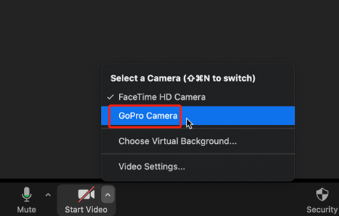 Windows で GoPro をウェブカメラとして使用する