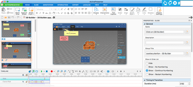 ActivePresenterで画面を録画する