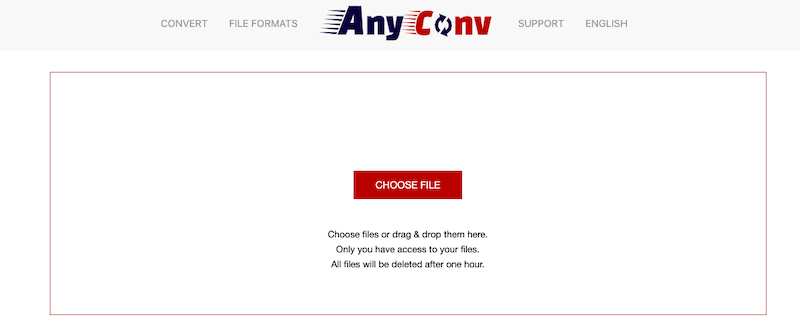 AnyConv.comでAUをWAVに変換