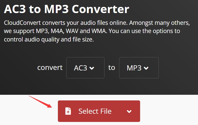 オンラインで AC3 を MP3 に変換する