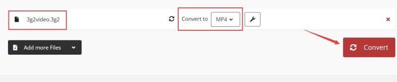 オンラインで3G2をMP4に無料で変換