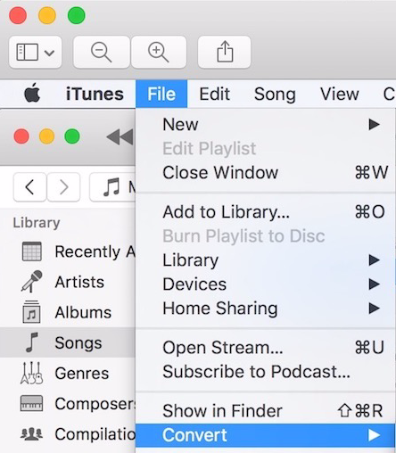 iTunes経由でAIFCをMP3に変換する