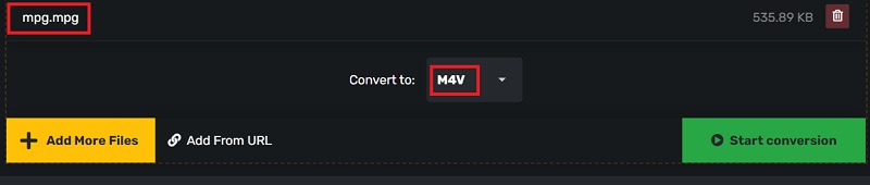 MPGをM4Vに無料で転送