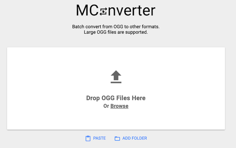 Mconverter を使用して OGG を MOV に変換する