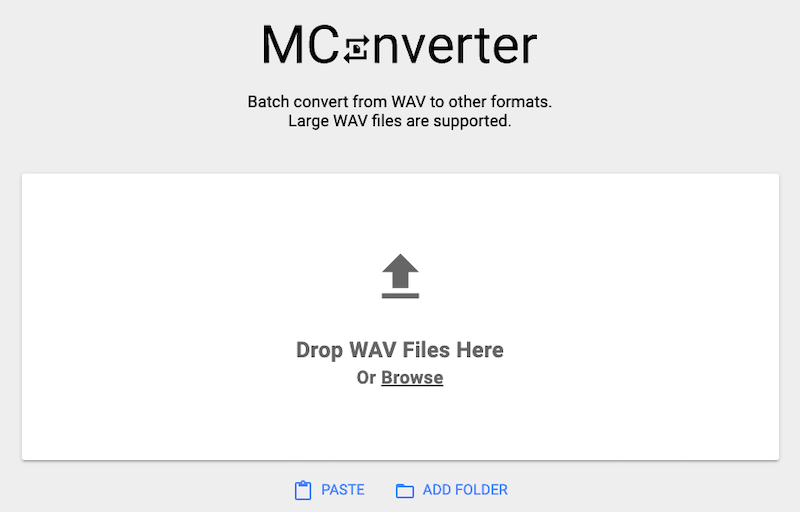 MConverter: 無料のオンライン WAV から MOV コンバーター