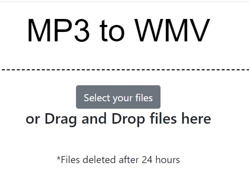 MP3をオンラインでWMVに変換