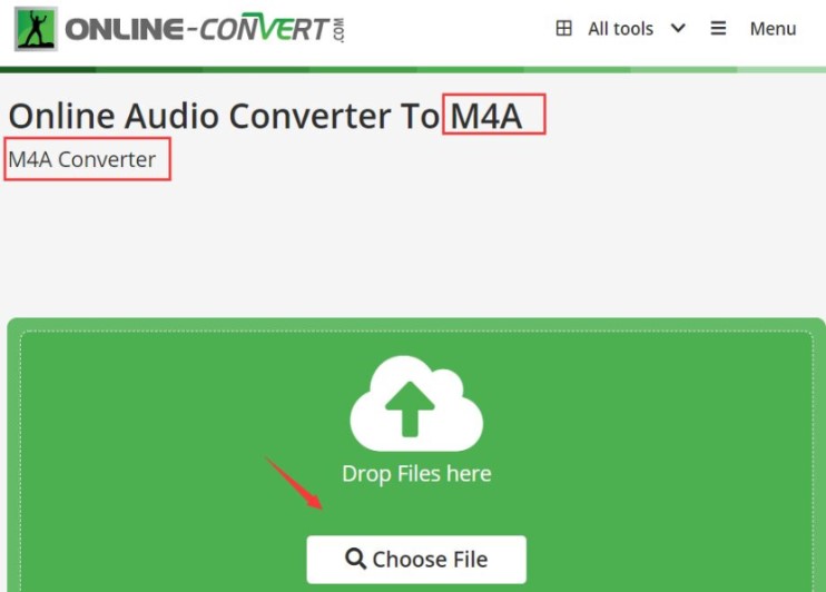 オンラインでAIFFをM4Aに変換する