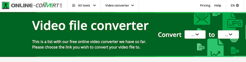 無料ビデオコンバータ: Online-Convert.com