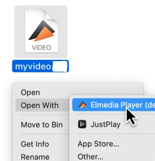 Elmedia Player を使用して Mac で WMV ファイルを再生する手順