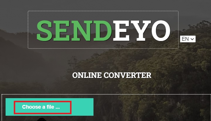 Sendeyo Online Converter で MOD を MOV に変換